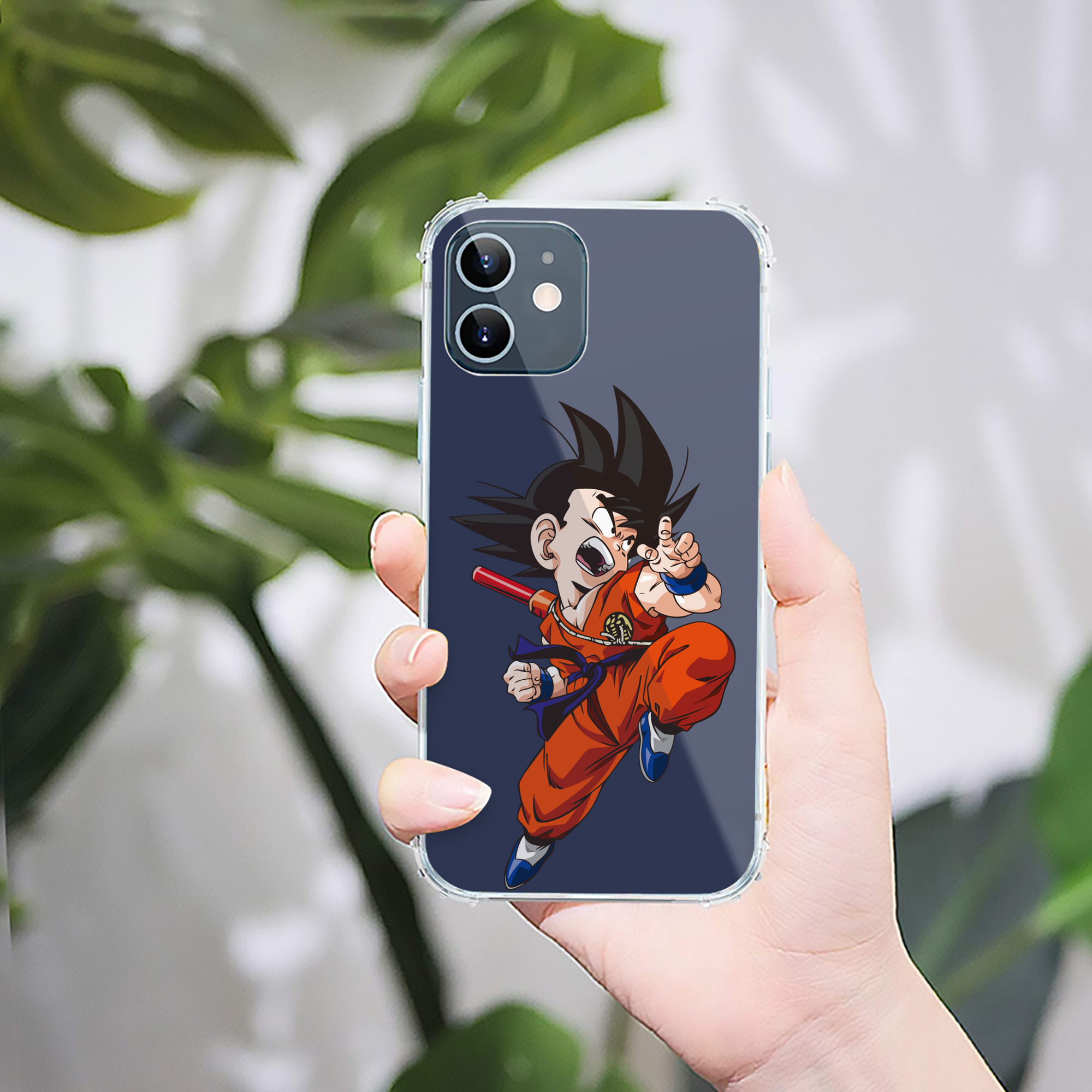 （画像用） ドラゴンボール 孫悟空（そん ごくう）Son Goku カカロット DRAGON BALL Kakarotto 【iPhone 12シリーズ対応】透明スマホケース（クリアソフトケース）